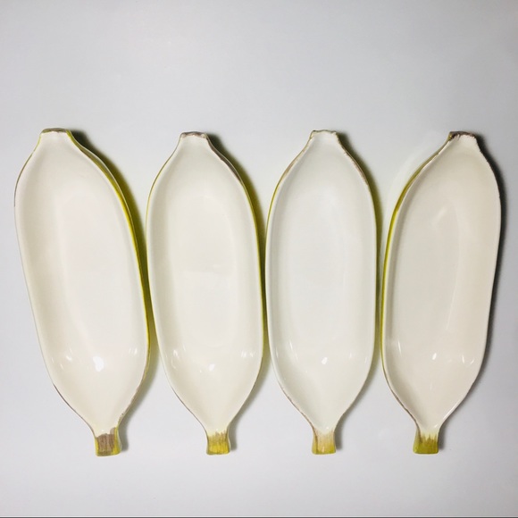 Vintage Ceramic Figural Banana Split Dishes Set - Picture 2 of 6